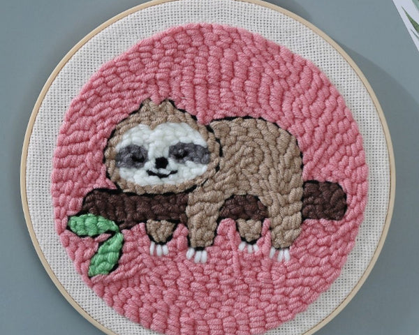 Punch Needle Kit - Sloth on a Branch