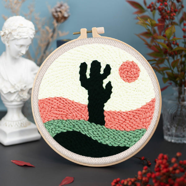 Punch Needle Kit - Desert Cactus