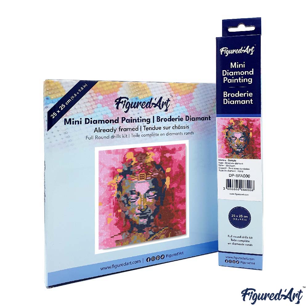 Mini Diamond Painting 25x25cm - Painted Buddha