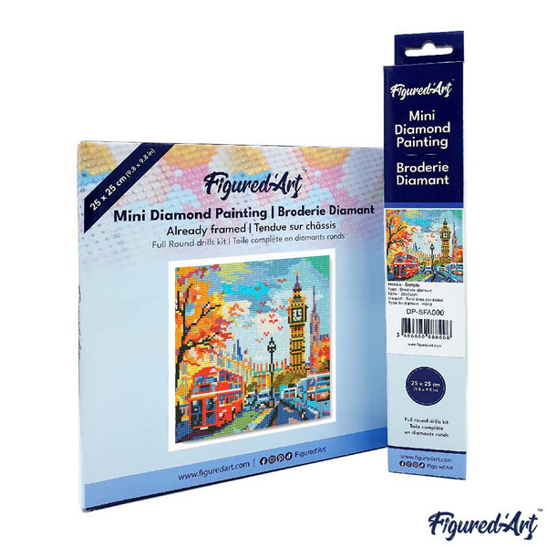 Mini Diamond Painting 25x25cm - Autumn in London City