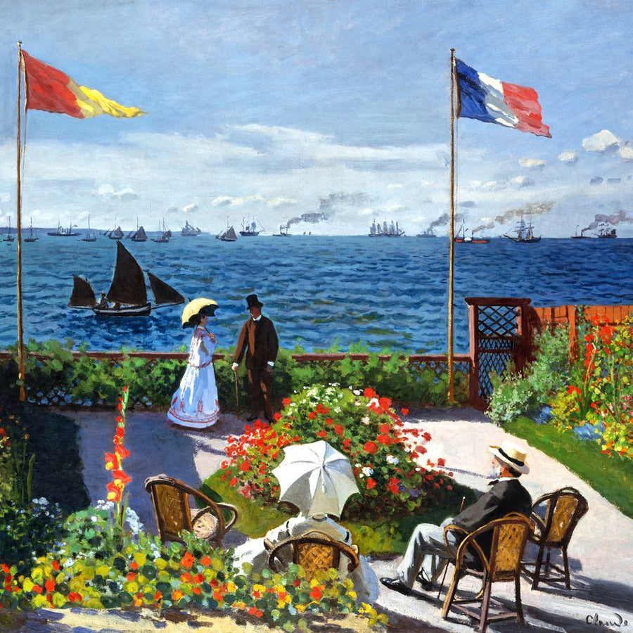 Diamond Painting - Terrace at Sainte-Addresse - Monet 40x50cm canvas already framed