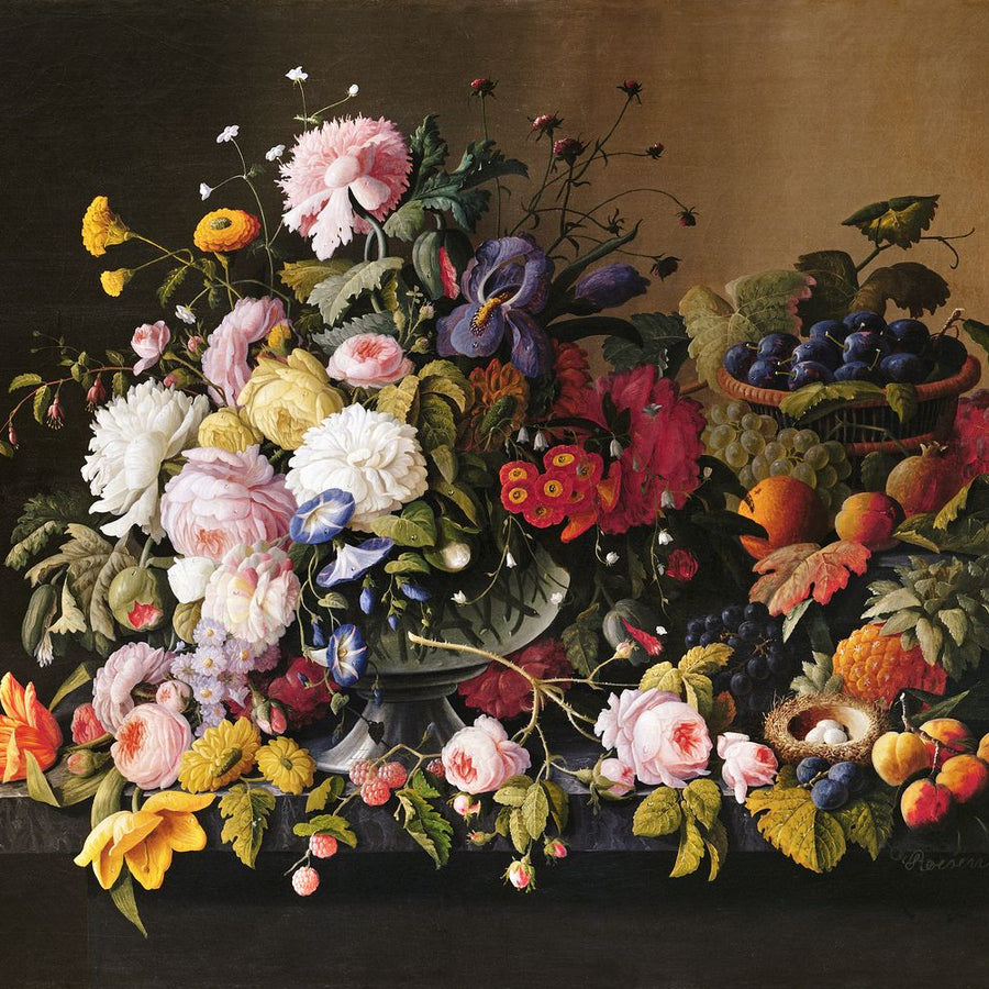 Diamond Painting - Flowers and fruits - Severin Roesen 40x50cm canvas already framed