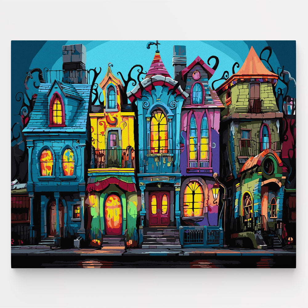 Colourful Gothic Houses