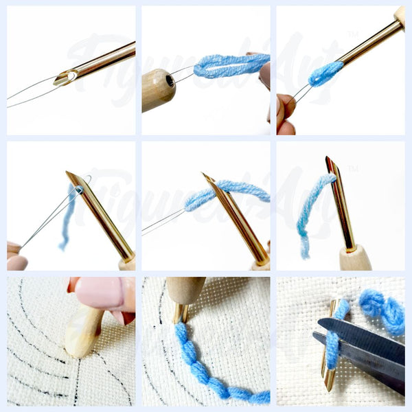 Punch Needle Kit - Sky and Cloud
