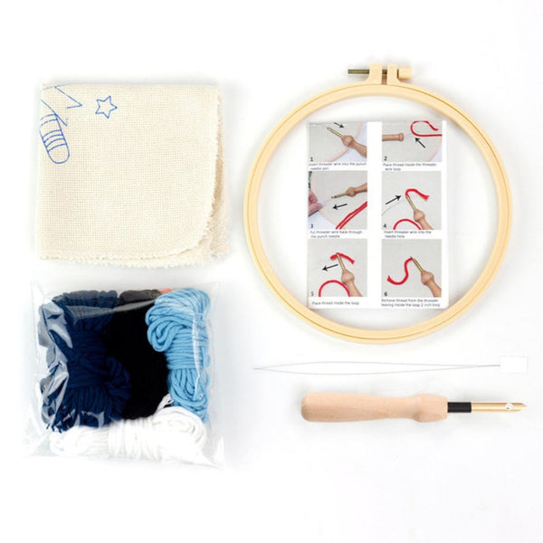 Punch Needle Kit - Pretty Blue Whale